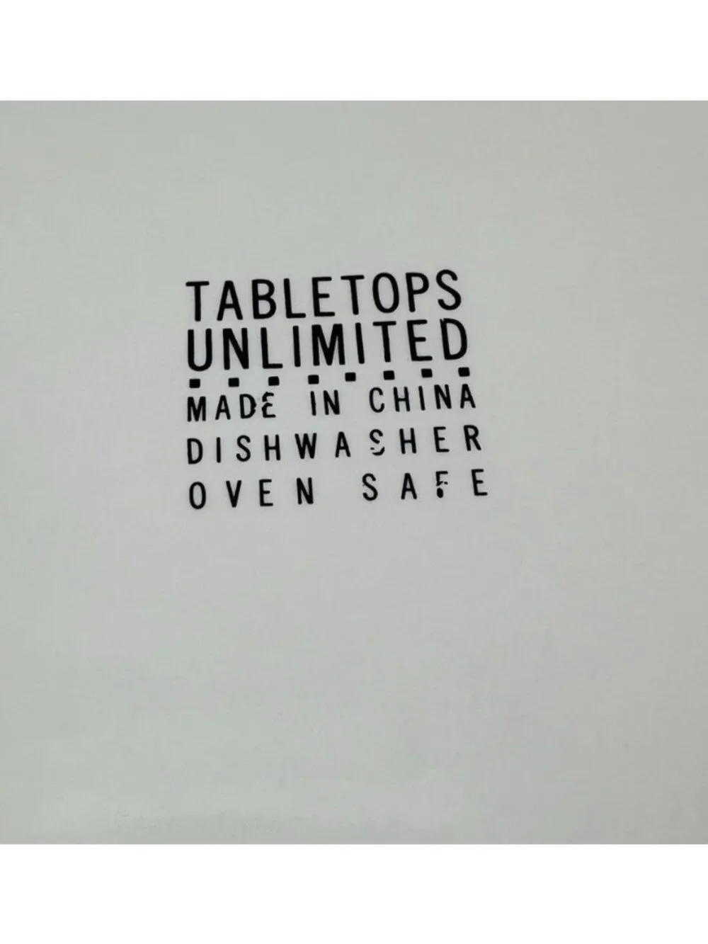 Tabletops Unlimited thank you